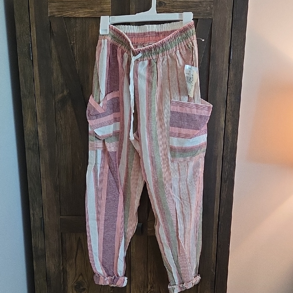 Indigo Rein Multicolor Striped Wide Leg Pants